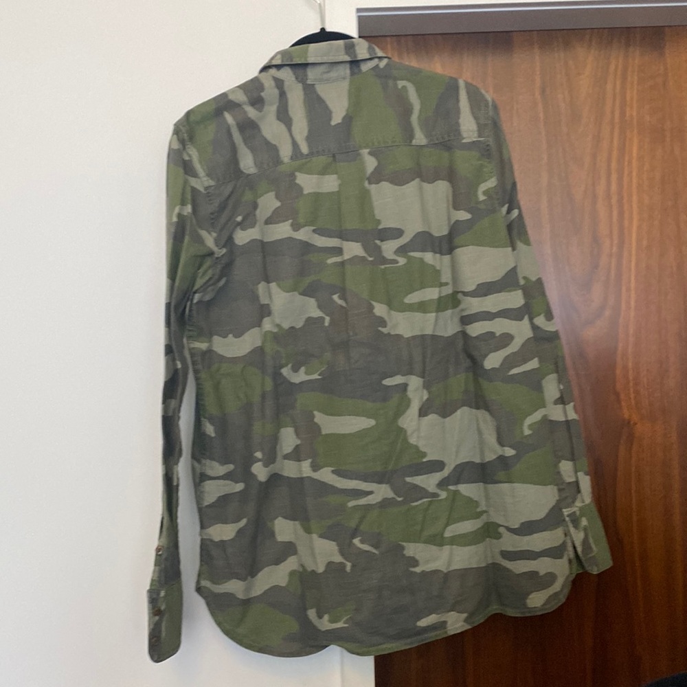 J Crew Camouflage Women’s Shirt, size 10